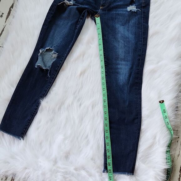 AG -29 Adriano Goldschmied | The Stilt Cigarette Leg Distressed Skinny Jean 29 R - Picture 8 of 10